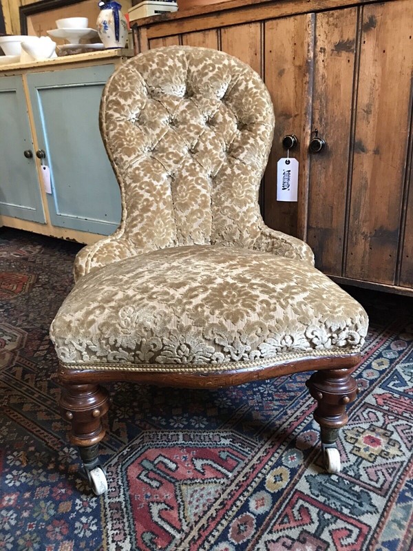 19th Century Button Back Slipper Chair -nothing-new-antique-victorian-19th-century-button-back-slipper-chair-bedroom-nursing---nothingnewstafford-8-main-638094842494766161.jpg