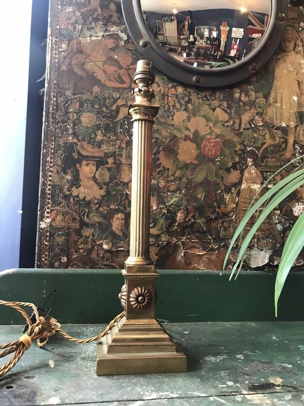 Early 20th C. Ecclesiastical Brass Table Lamp -nothing-new-brass-table-lamp-1-main-637629919065718193.jpg