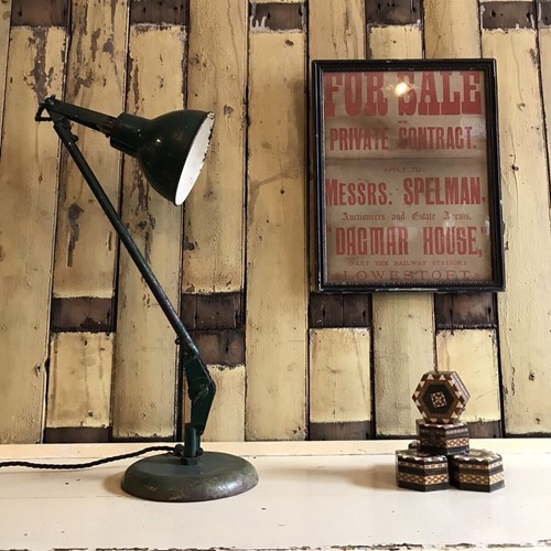 Early 20th Century Industrial Desk Lamp 