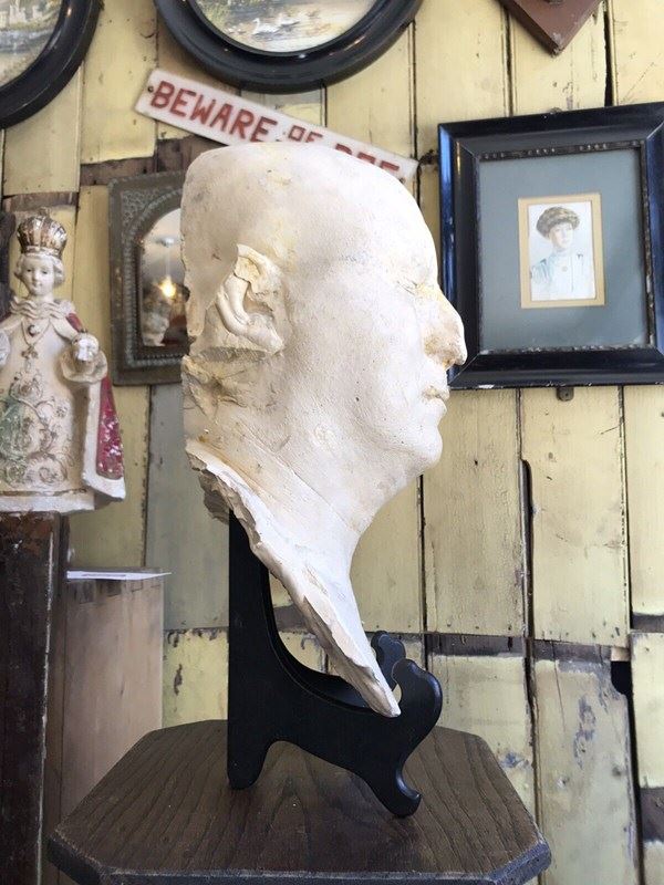 Mid 20Th Century Plaster Death Mask Of Unknown Male-nothing-new-death-mask---nothing-new-04-main-638323718770156057.jpg