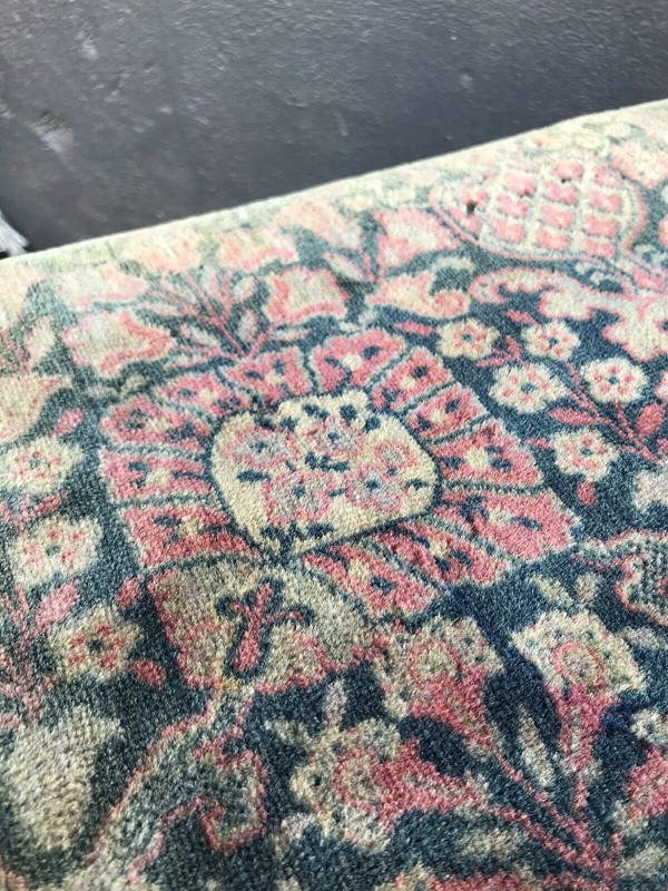 Early 20th Century Carpet Upholstered Stool -nothing-new-early-20th-century-carpet-upholstered-stool--8-main-637820958878487111.jpg