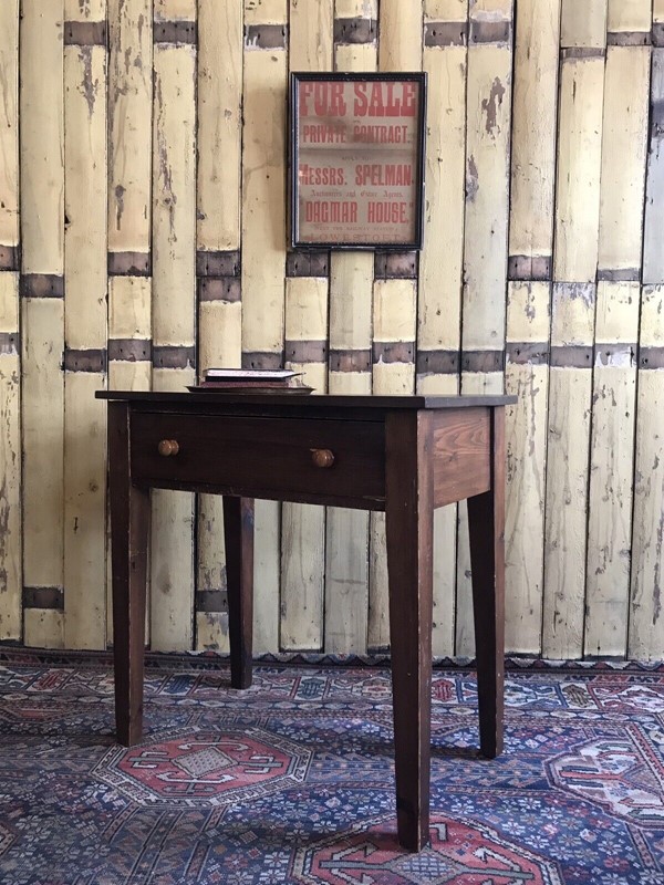 Early 20th Century Side Table With A Single Drawer-nothing-new-early-20th-century-oak--pine-side-table-with-a-single-drawer-antique-desk---nothingnewstafford-3-main-637995531276328198.jpg