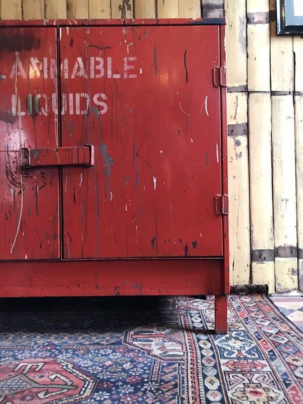 Early To Mid 20Th Century 'Flammable Liquids' Industrial Cabinet-nothing-new-early-to-mid-20th-century-metal-flammable-liquids-cabinet-cupboard-industrial---nothingnewstafford-01-main-638156140426042312.jpg