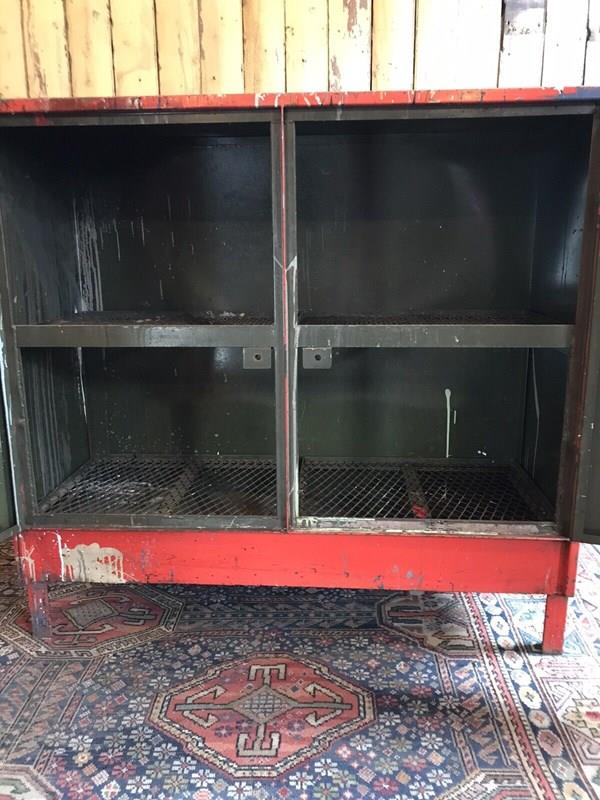 Early To Mid 20Th Century 'Flammable Liquids' Industrial Cabinet-nothing-new-early-to-mid-20th-century-metal-flammable-liquids-cabinet-cupboard-industrial---nothingnewstafford-08-main-638156140924528609.jpg