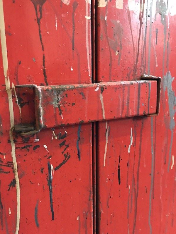 Early To Mid 20Th Century 'Flammable Liquids' Industrial Cabinet-nothing-new-early-to-mid-20th-century-metal-flammable-liquids-cabinet-cupboard-industrial---nothingnewstafford-9999-main-638156141010777897.jpg