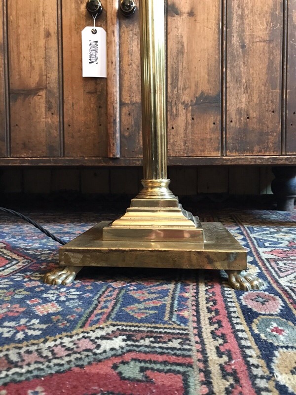 Brass Floor Standing Corinthian Column Lamp-nothing-new-mid-20th-century-floor-standing-corinthian-column-brass-lamp-lion-paw---nothingnewstafford-3-main-638061150778620065.jpg