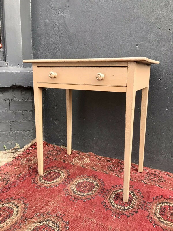 19th Century Painted Side Table With A Drawer-nothing-new-painted-table---nothing-new-02-main-637703275559548850.jpg