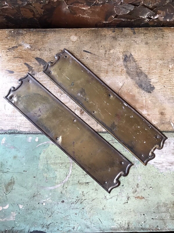 Art Nouveau Pressed Brass Door Finger Plates (G)-nothing-new-pair-of-reclaimed-antique-art-nouveau-pressed-brass-door-finger-plates-salvage-g---nothing-new-stafford-4-main-637937465133195801.jpg