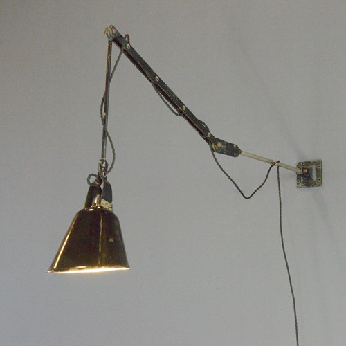 Wall Mounted Industrial Lamp By Walligraph Circa 1930S