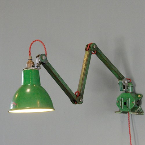 Wall Mounted Task Lamp By EDL Circa 1930S