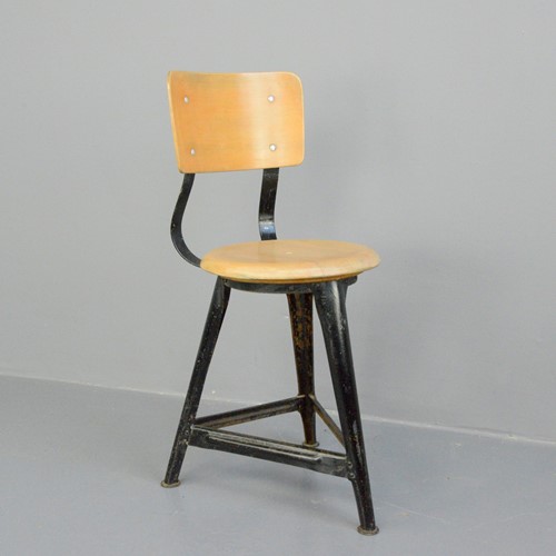 Industrial Work Stool By Ama Circa 1930S