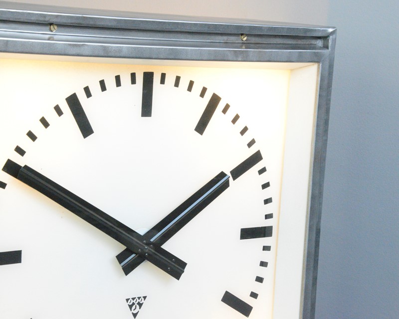 XL Light Up Station Clocks By Pragotron Circa 1950-otto-s-antiques--dsc0979-main-637642857974768339.JPG