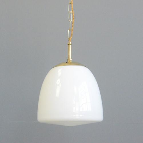 Czech Opaline Pendant Lights Circa 1940S