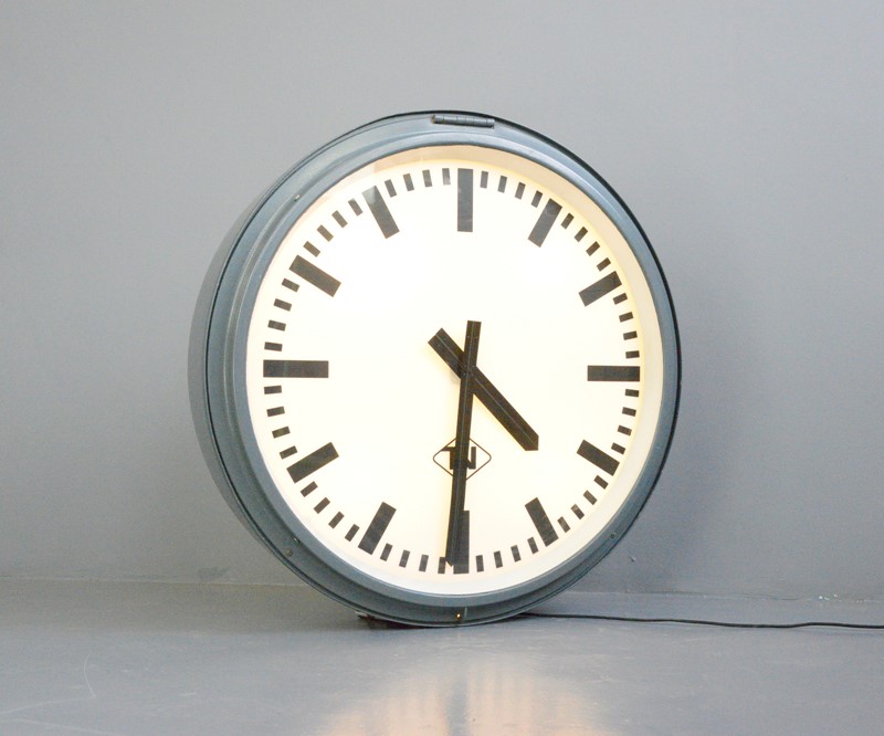 Large Light Up Station Clock By TN Circa 1960s-otto-s-antiques--dsc1840-main-637660346833954817.JPG