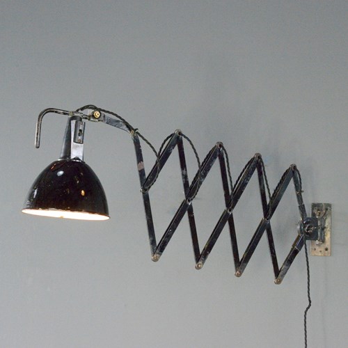 Large Scissor Lamp By Wilhelm Bader Circa 1930S