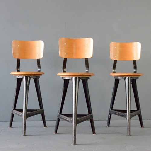 Industrial Work Stools By Ama Circa 1930S