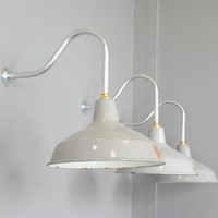 Wall Mounted Industrial Lights By Benjamin 1950s