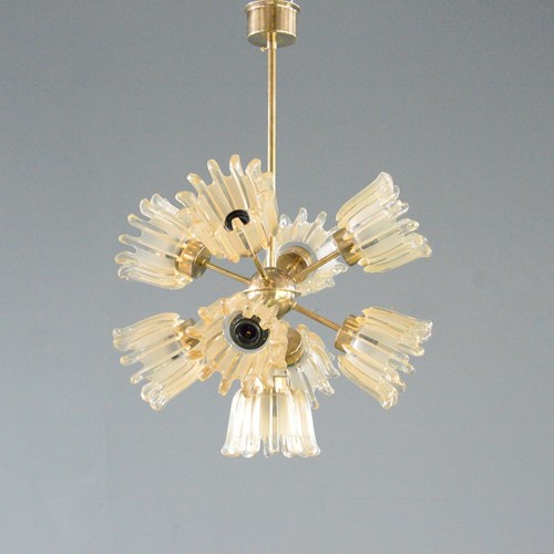 Mid Century Chandelier By Leclaire & Schäfer Circa 1960S