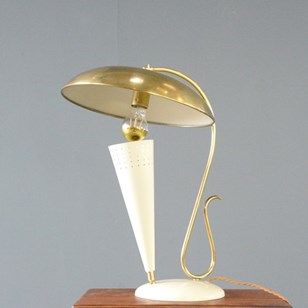 Mid Century Brass Table Lamp Circa ...
