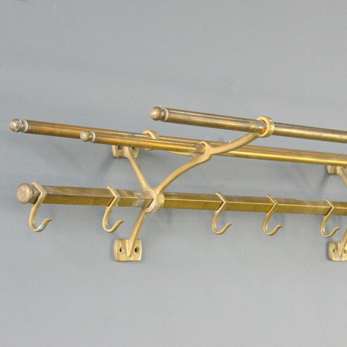 Brass Jugenstil Coat Rack Circa 1910