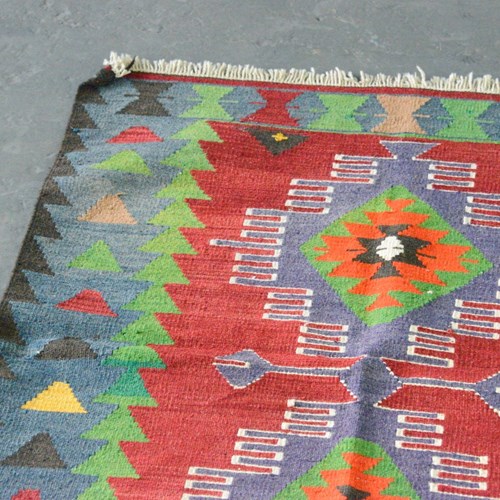Hand Made Kilim Rug Circa 1950S