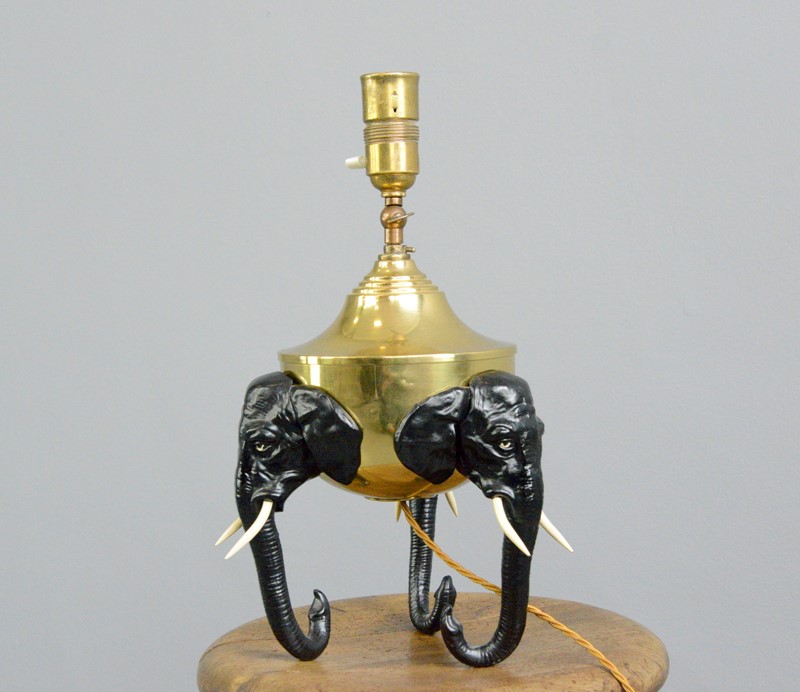 Early 20th Century Elephant Table Lamp-otto-s-antiques--dsc4979-main-637586649785721902.JPG
