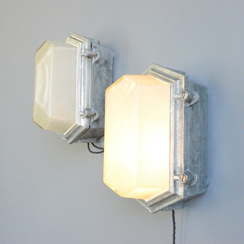 Industrial Bulkhead Lights By Maxlume Circa 1960s