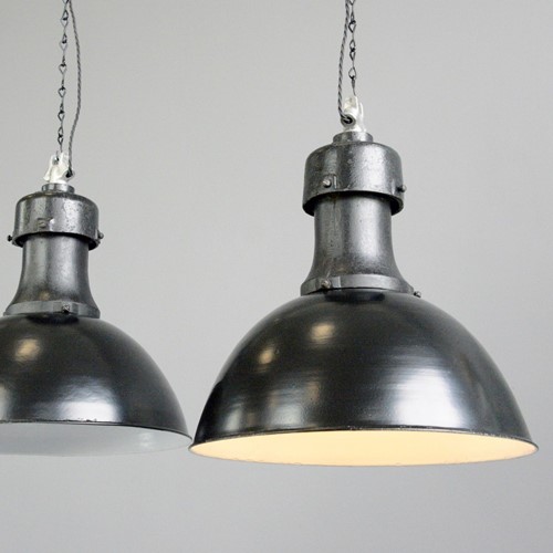 Industrial Factory Lights By Rech Circa 1920S 