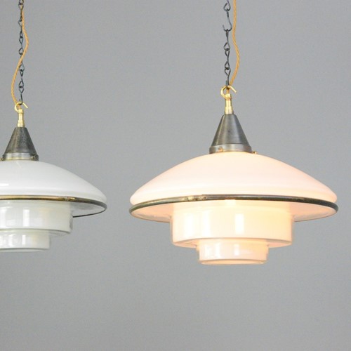 Sistrah P4 Pendant Lights By Otto Muller 1930s