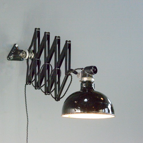 Industrial Scissor Lamp By Rademacher Circa 1930S