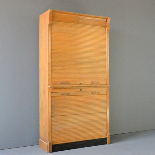 Tambour Fronted Cabinet Circa 1920S