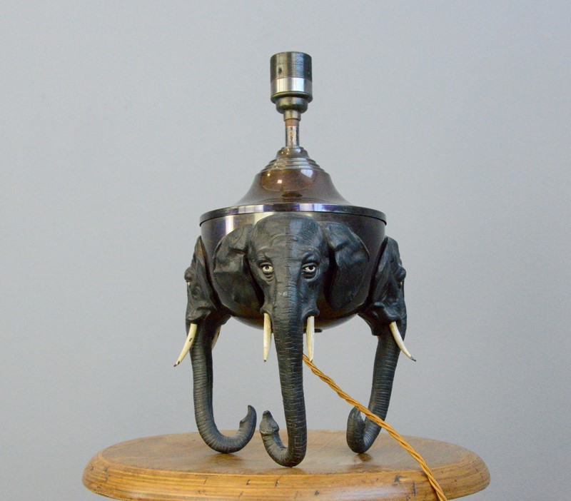 Early 20th Century Elephant Table Lamp-otto-s-antiques--dsc8052-main-637586664611130044.JPG