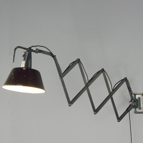 Modernist Scissor Lamp By Wilhelm Bader Circa 1930S