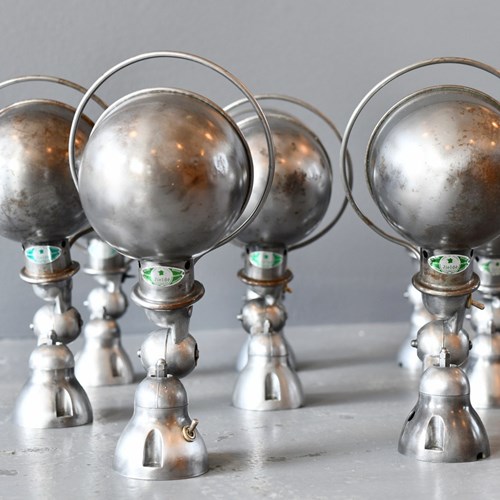 Wall Mounted Industrial Sconces By Jielde Circa 1950S