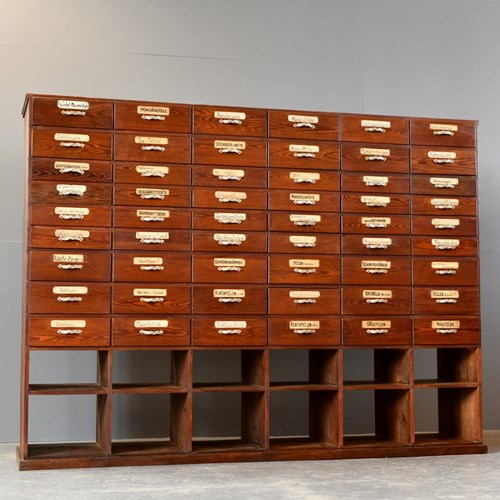 Art Nouveau Ironmongers Drawers Circa 1910