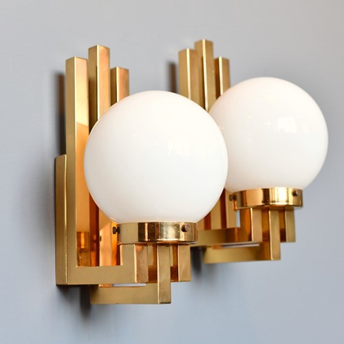 Hollywood Regency Wall Lights Circa 1970S