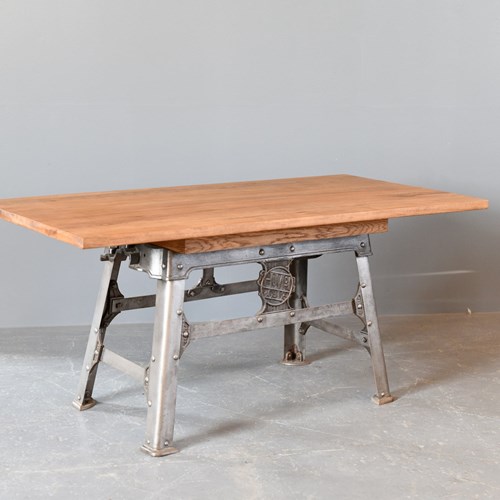 Large Industrial Dining Table By H Mc-G And Co Ltd Circa 1920S