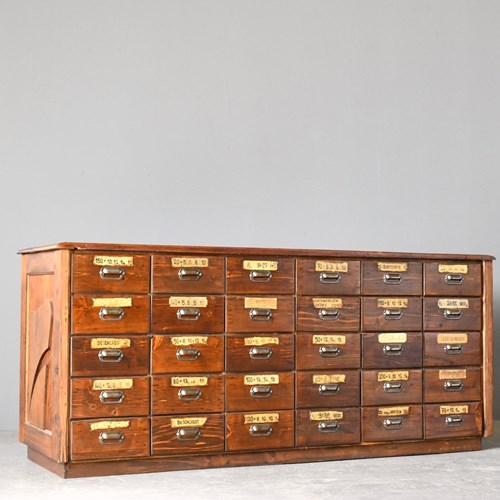 Ironmongers Shop Counter Drawers Circa 1910S