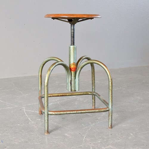 Architects Swivel Stool By Heliolithe Circa 1950S