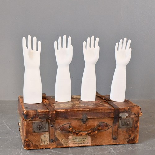 White Porcelain Glove Forms Circa 1950S