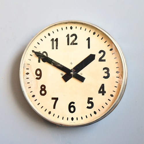 Large French Factory Clock Circa 1930S