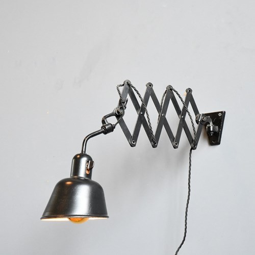 Black Scissor Lamp Circa 1930S