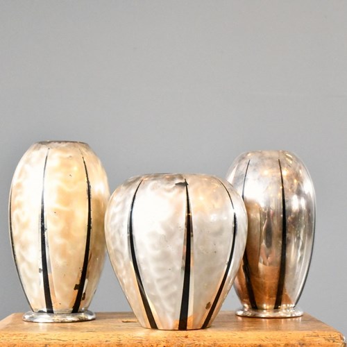 Set Of Vases By WMF Ikora Circa 1920S