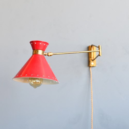 René Mathieu For Lunel 'Diablo' Wall Lamp Circa 1950S