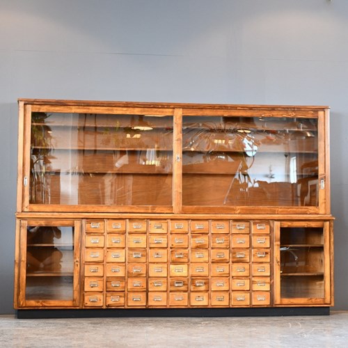 German Pharmacy Cabinet Circa 1940S