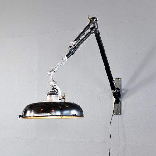 French Industrial Scialytique Wall Light By BBT Circa 1950S