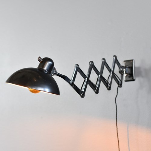 Wall Mounted Model 6718 Scissor Lamp By Kaiser Idell Circa 1940S
