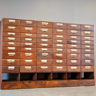 Art Nouveau Ironmongers Drawers Cir...