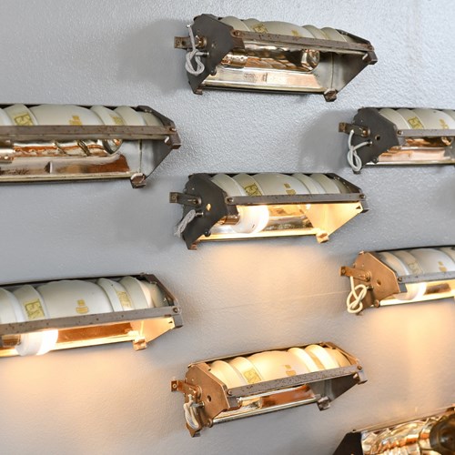 Mercury Glass Wall Lights By Zeiss Ikon Circa 1930S