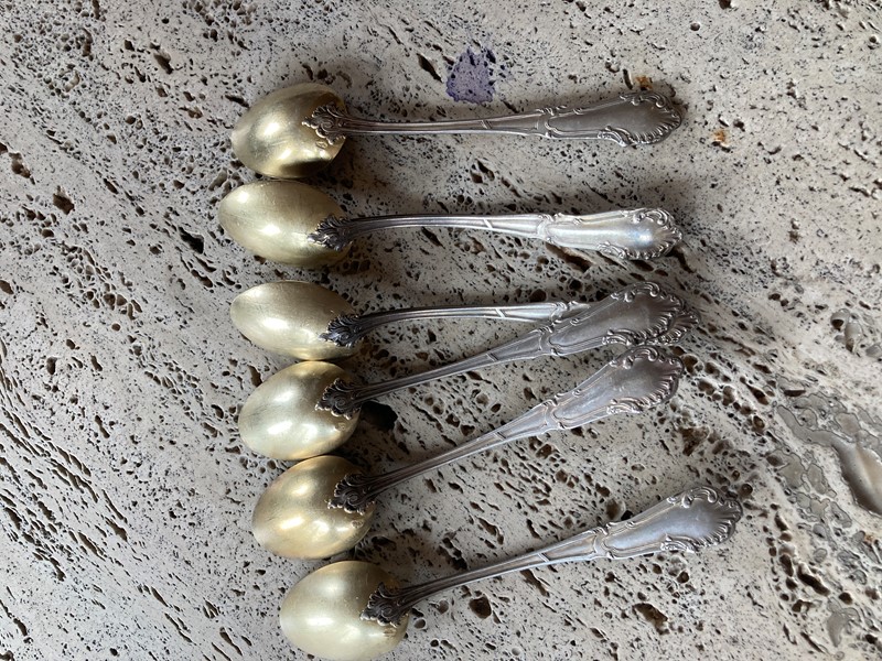 Set of six 19th c French Silver gilt spoons -paroy-4dd66996-83e0-494b-b2f6-c4b4e0d7590e-main-637552275166443848.jpeg